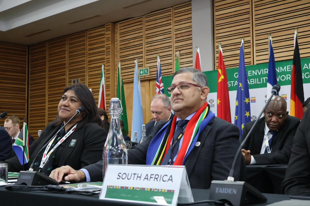 Deputy Minister Singh, DDG V Bendeman and DDG M Kekana among the G20 memebr states delegates