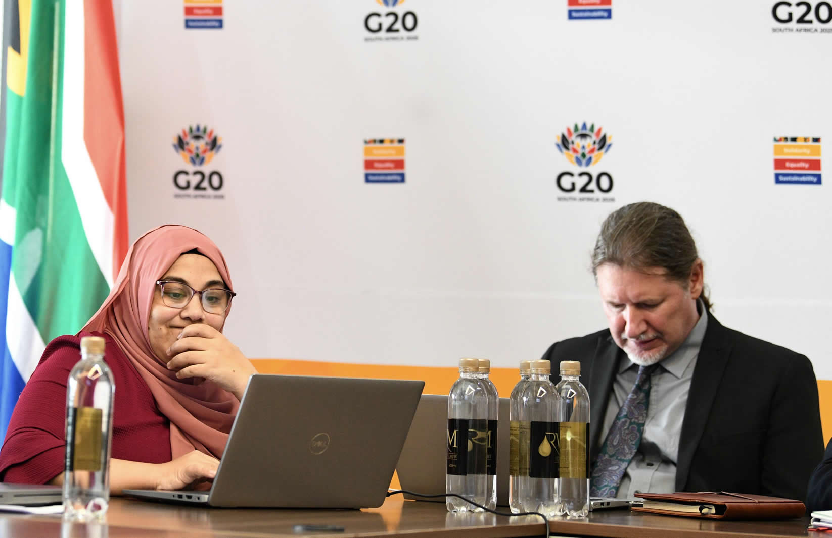 From left: Ms Shahkira Parker with CD S Mangold (both from DFFE Branch - CCAQ)