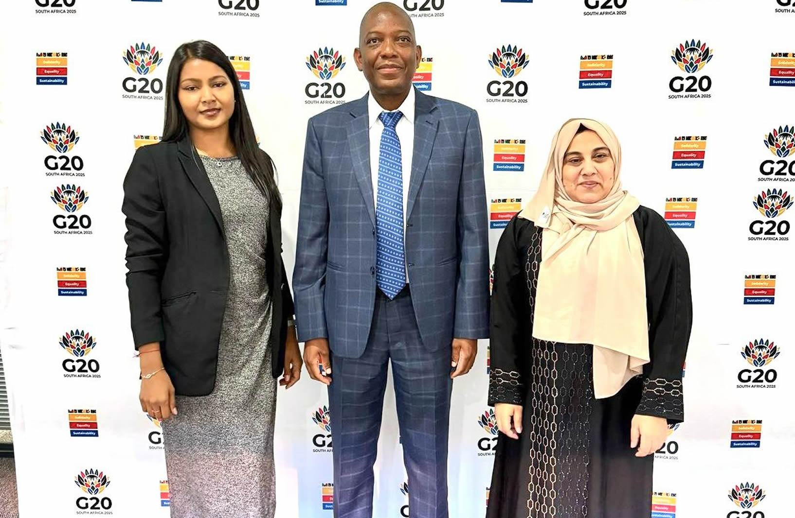 From left: Ms Renira Boodhraj, DDG M Kekana with Ms S Parker (all from DFFE Branch - CCAQ)