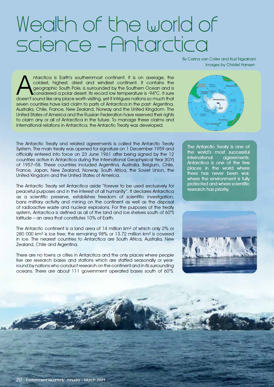 Wealth of the world of science: Antarctica – download PDF